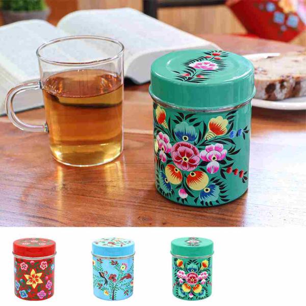 TMC　 カシミールペイント シリンダーBOX　 32523-811　茶ずつ・小物入れ