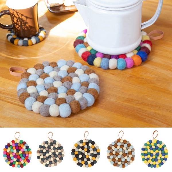 TMC　 鍋敷き フェルトボール　 10623-902　鍋置き　 　