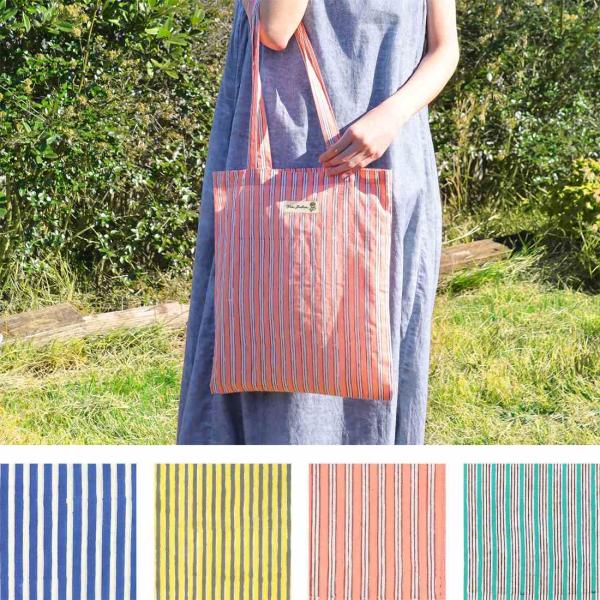 TMC　 トートバッグ ストライプブロックプリント　 11725-750　トートバッグ