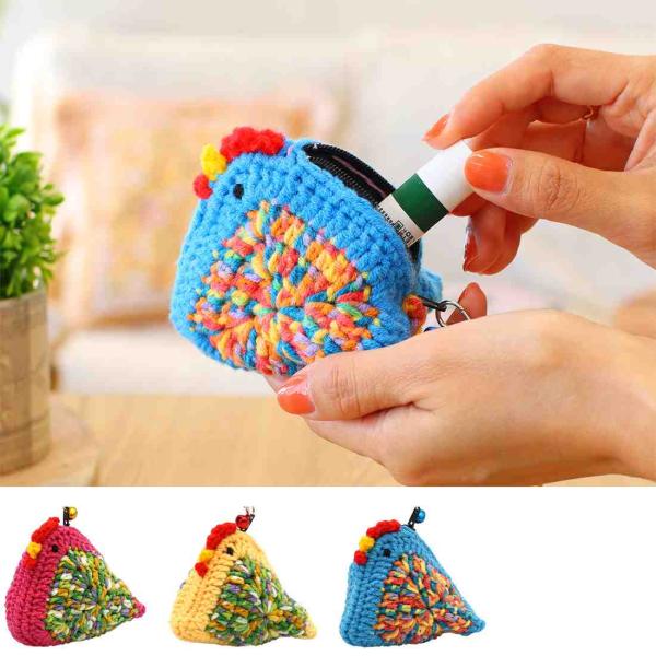 TMC　 編みぐるみ ニワトリ ポーチ　 10725-000　にわとり　手編み　