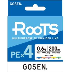 gosen roots 一本シャフト　ゴーセン　ルーツ GOSEN（ゴーセン） ROOTS ルーツ PE×4 300m 0.6号/0.8号/1号/1.2号/1.5