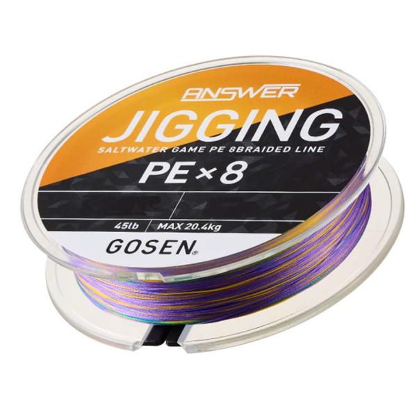 ゴーセンGOSEN　 アンサージギング　ANSWER　JIGING　 PE×8　300m　PEライン...