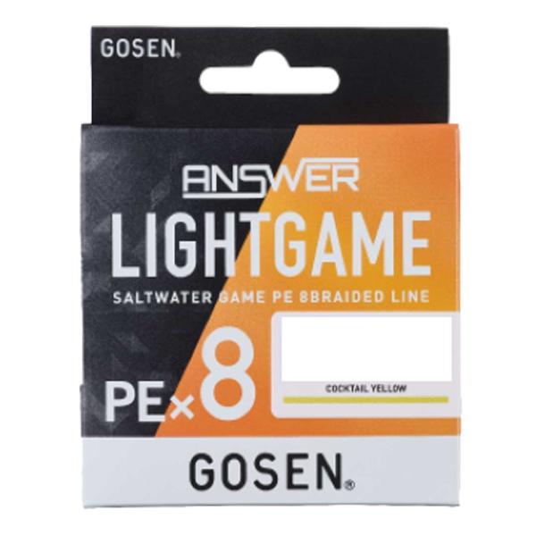 ゴーセン GOSEN  ANSWER LIGHTGAME PE×8  アンサー ライトゲーム PE×...