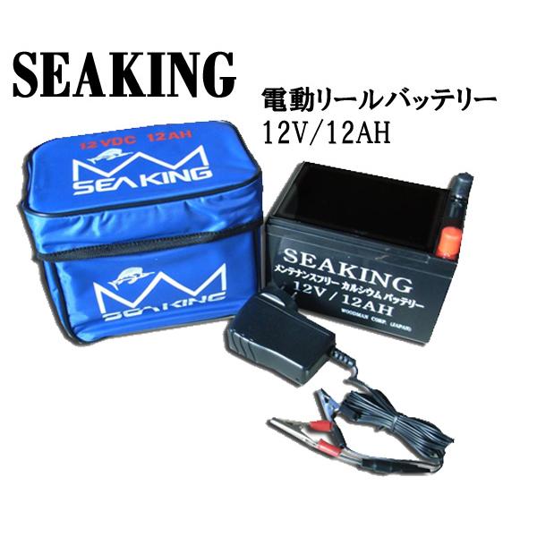 SEAKINGシーキング　バッテリー　12V/12AH　充電器付き