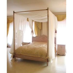 輸入家具 プリンセス家具 ラ・シェル 天蓋付きベッド セミダブルサイズ