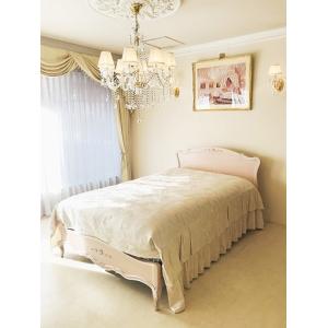 輸入家具 プリンセス家具 ラ・シェル ベッド セミダブルサイズ