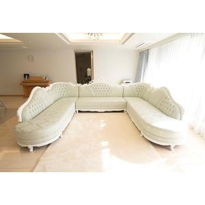 輸入 オーダー家具 ヴィクトリア コーナーソフ...の詳細画像1