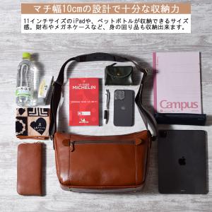 ショルダーバッグ メンズ 本革 横型 40代 ...の詳細画像5
