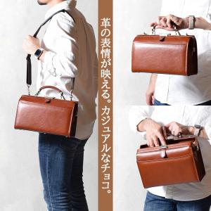 セカンドバッグ メンズ 本革 持ち手付き バッ...の詳細画像2