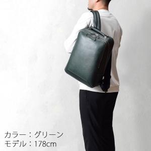 ビジネスリュック メンズ レディース 本革 レ...の詳細画像3