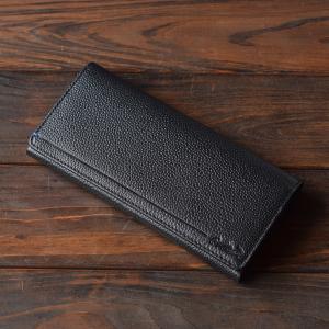 財布 メンズ 長財布 本革 薄い 黒 軽量 な...の詳細画像1