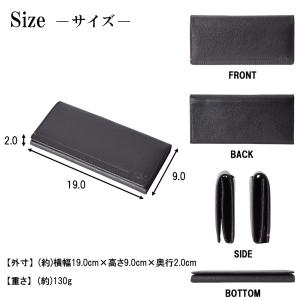 財布 メンズ 長財布 本革 薄い 黒 軽量 な...の詳細画像5