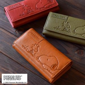 SNOOPY（スヌーピー） 長財布 レディース 本革 ながさいふ ラウンド