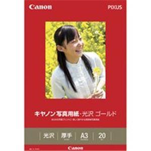（まとめ）キヤノン Canon 写真紙 光沢ゴールド GL-101A320 A3 20枚〔×2セット...
