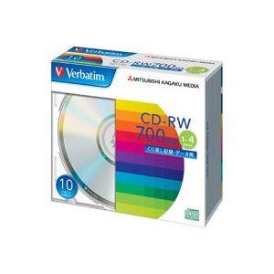 （まとめ）三菱化学メディア CD-RW 〔700MB〕 SW80QU10V1 10枚〔×20セット〕