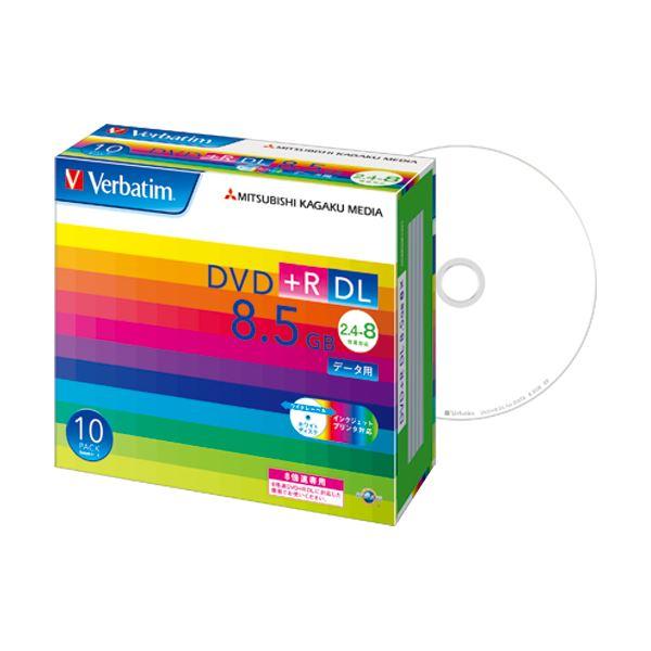 (まとめ) バーベイタム データ用DVD+R DL 8.5GB 8倍速 ワイドプリンターブル 5mm...