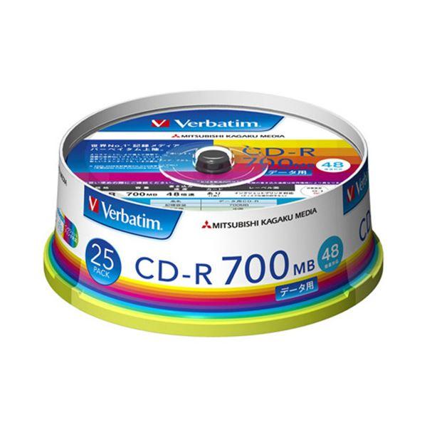 (まとめ) バーベイタム データ用CD-R700MB 4-48倍速 ホワイトワイドプリンタブル スピ...