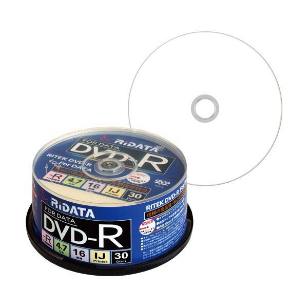 (まとめ) RiDATA データ用DVD-R4.7GB 1-16倍速 ホワイトワイドプリンタブル ス...