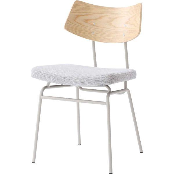 パーソナルチェア 約幅46×奥行53.5×高さ78.5×座面高47cm グレー スチール リビングチ...