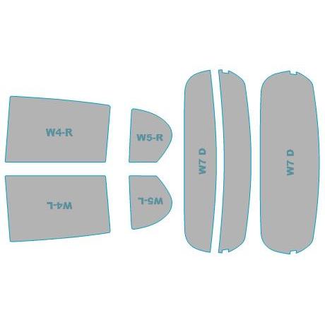 カーフィルム カット済み シルフィード 断熱スモーク ダイハツ ミラ イース 【LA300S/LA3...