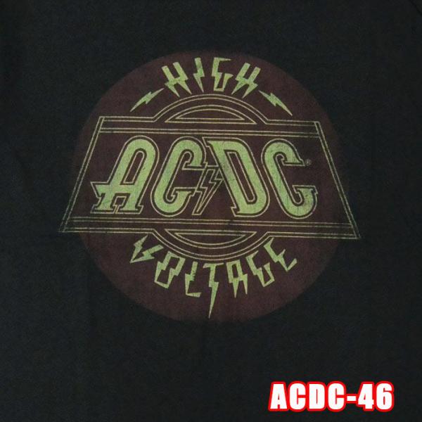 ROCK TEE ACDC-46 エーシーディーシー HIGH VOLTAGE ロックＴシャツ バン...