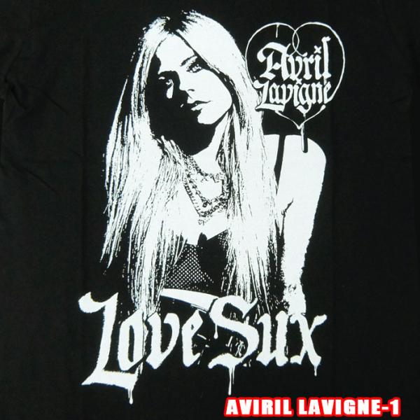 AVRIL LAVIGNE-1[アブリルラビーン] LOVE SUX バックプリント 英国/米国のオ...