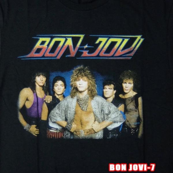 BON JOVI-7[ボン ジョビ] TOUR '84 バックプリント 英国/米国のオフィシャルライ...