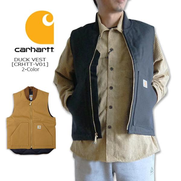 Carhartt(カーハート) DUCK VEST[CRHTT-V01] ダックベスト ロゴ ワーク...