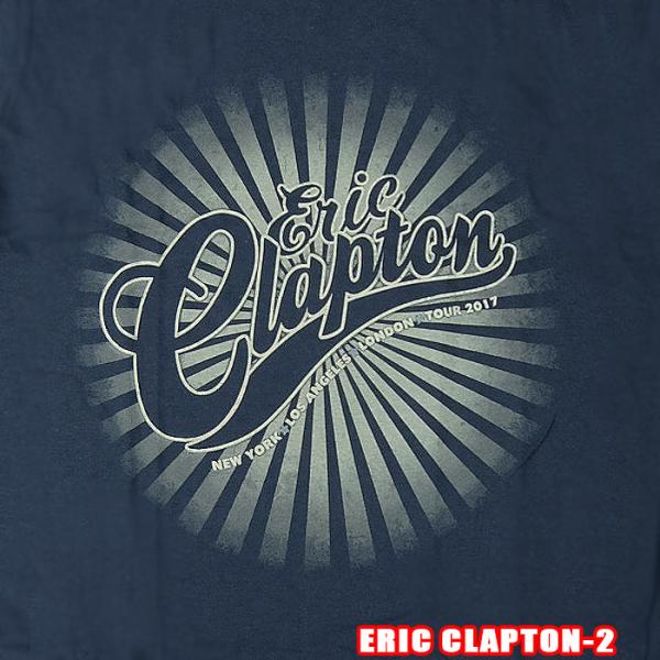 Eric Clapton-2 [エリック クラプトン] （ロックＴシャツ/バンドTシャツ) LOGO...