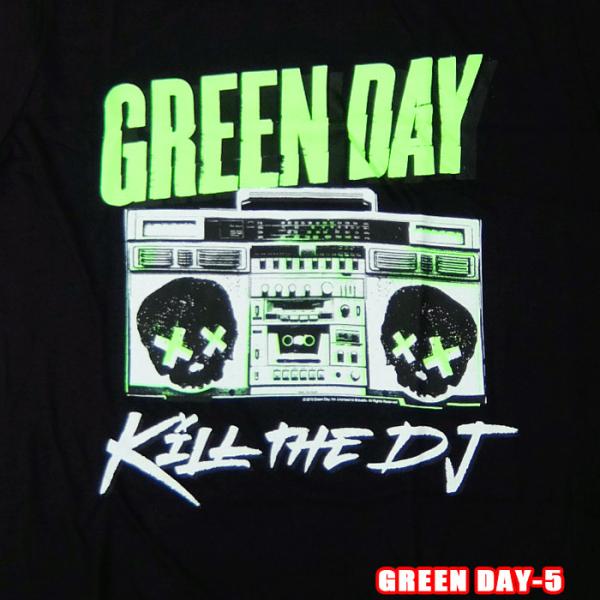 GREEN DAY-5[グリーンデイ] KILL THE DJ バックプリント 英国/米国のオフィシ...