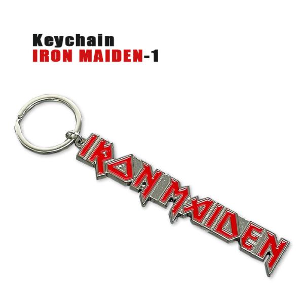 ROCK KEY CHAIN IRON MAIDEN-1[アイアンメイデン] LOGO ロゴ キーチ...