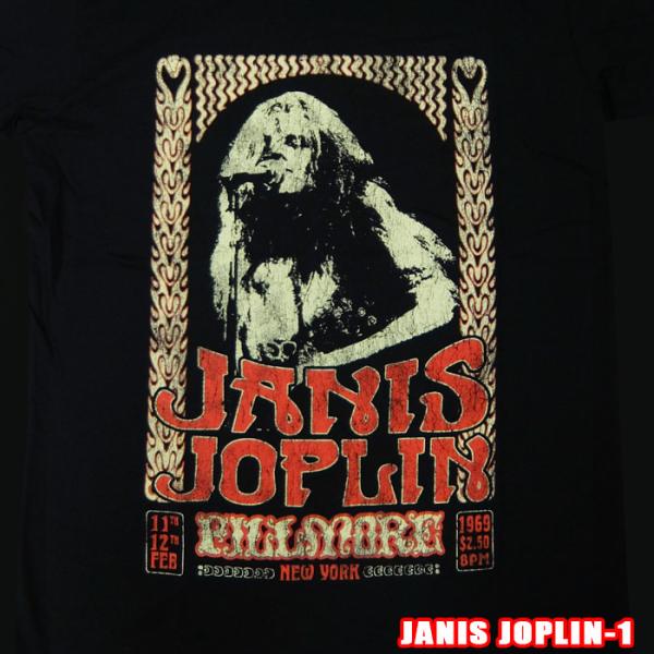 JANIS JOPLIN-1[ジャニス ジョプリン] VINTAGE POSTER ロックＴシャツ ...