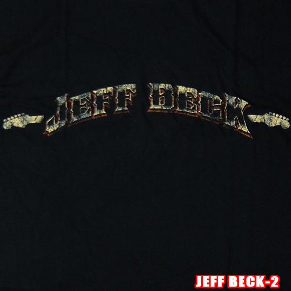 Jeff Beck-2[ジェフベック] VINTAGE LOGO ロックＴシャツ バンドTシャツ R...