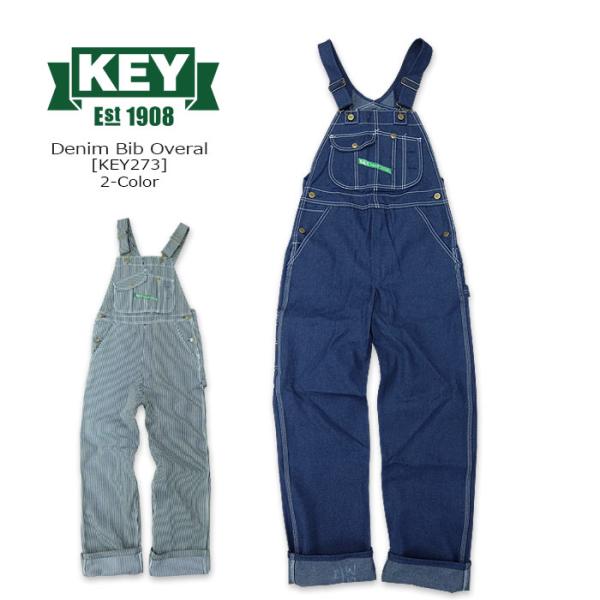 KEY(キー) BIB OVERALL [KEY273]2-Color KEY INDUSTRIES...
