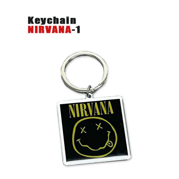 ROCK KEY CHAIN NIRVANA-1[ニルヴァーナ] LOGO ロゴ キーチェーン キー...