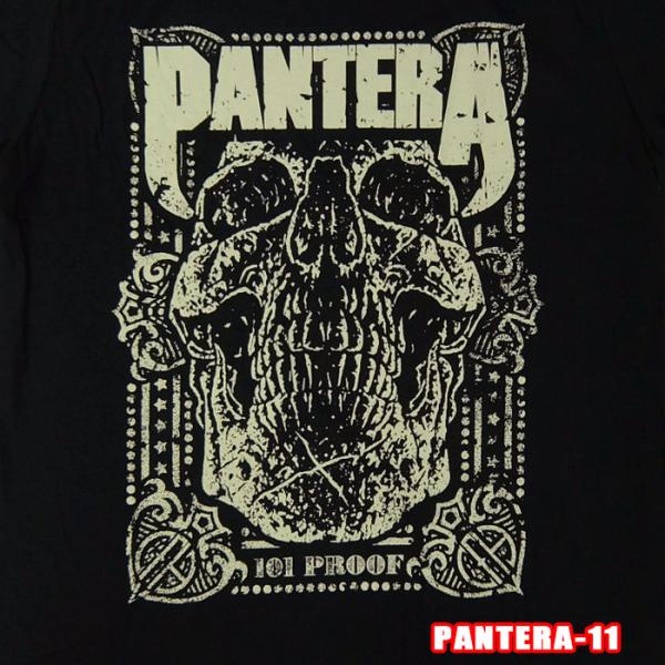 PANTERA-11[パンテラ] 101 PROOF SKULL  バンドT ROCK T ロックＴ...