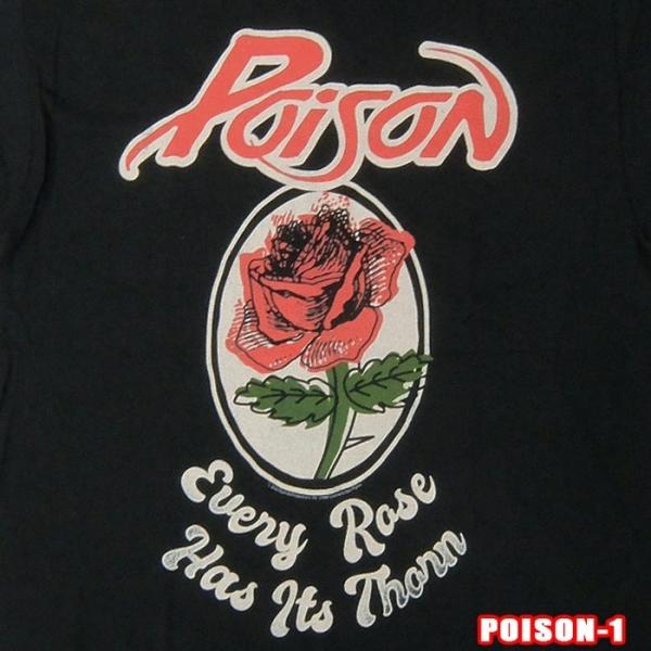 ROCK TEE POISON-6[ポイズン] EVERY ROSE メール便送料無料 ロックＴシャ...