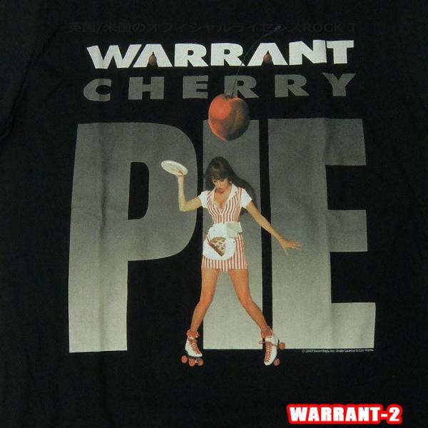 ROCK TEE WARRANT-2[ワラント] CHERRY PIE ロックＴシャツ/バンドTシャ...