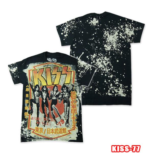 KISS-77[キッス] DESTROYER HAVOK LIQUID BLUE ロックＴシャツ バ...