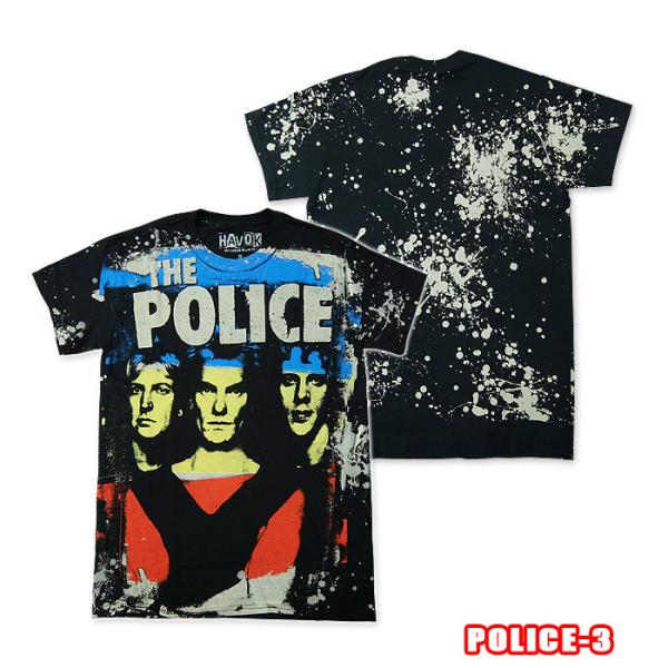 POLICE-3[ポリス] SYNCHRONICITY HAVOK LIQUID BLUE ロックＴ...