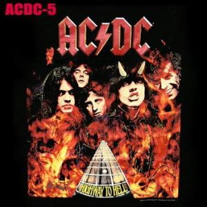 ROCK TEE ACDC-5[エーシーディーシー]　ロックＴシャツ/バンドTシャツ