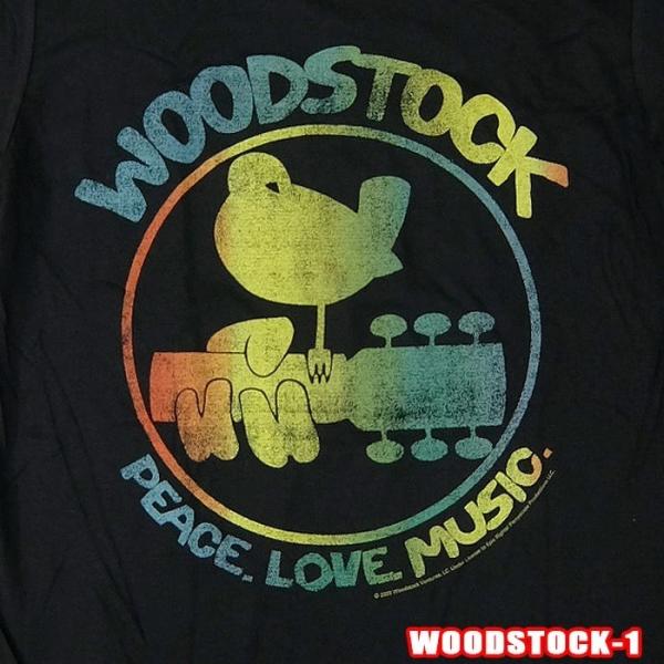 ROCK S/S TEE WOODSTOCK[ウッドストック] Colorful Logo メール便...