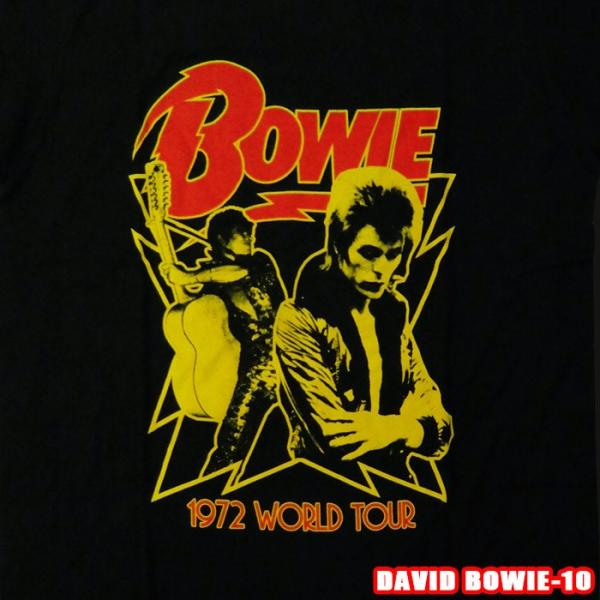 DAVID BOWIE-10[デビッドボーイ]  1972 WORLD TOUR ROCK TEE ...