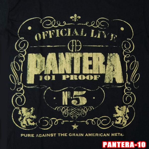 PANTERA-10[パンテラ] 101 PROOF ROCK TEE ロックＴシャツ バンドTシャ...