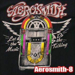 ROCK TEE  Aerosmith-8[エアロスミス]  Let The Music  ロックＴ...