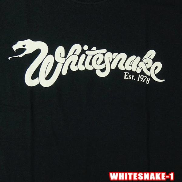 ROCK TEE WHITESNAKE-1ホワイトスネイク] EST.1978 ロックＴシャツ バン...