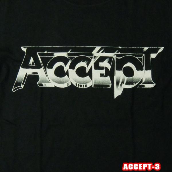 ROCK TEE ACCEPT-3[アクセプト]  LOGO-2   ロックＴシャツ/バンドTシャツ...