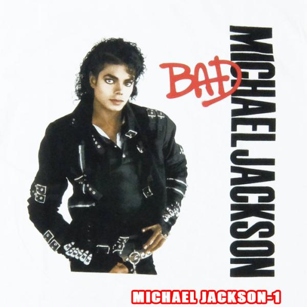 ROCK TEE MICHAEL JACKSON-1[マイケルジャクソン] BAD ロックＴシャツ ...