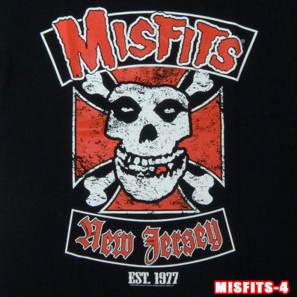 MISFITS-4[ミスフィッツ] BIKER ロックＴシャツ バンドTシャツ ROCK T バンT...