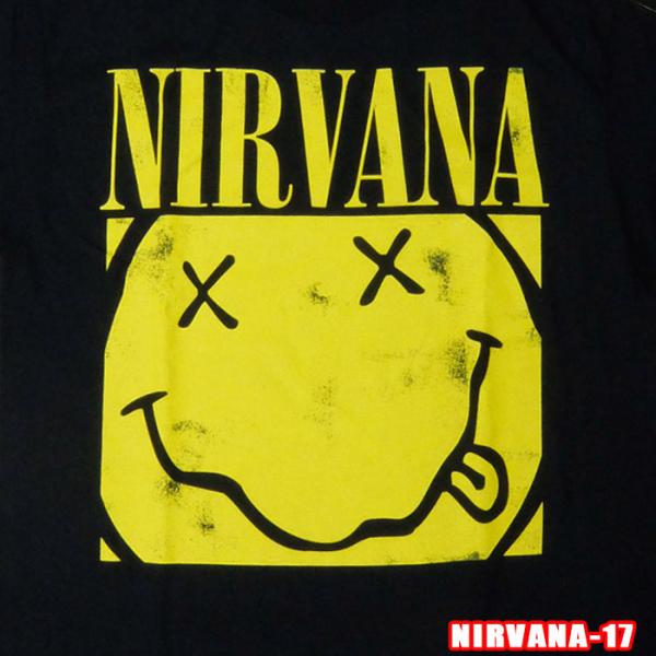 NIRVANA-17 [ニルヴァーナ] BOX FACE ROCK TEE ロックＴシャツ バンドT...